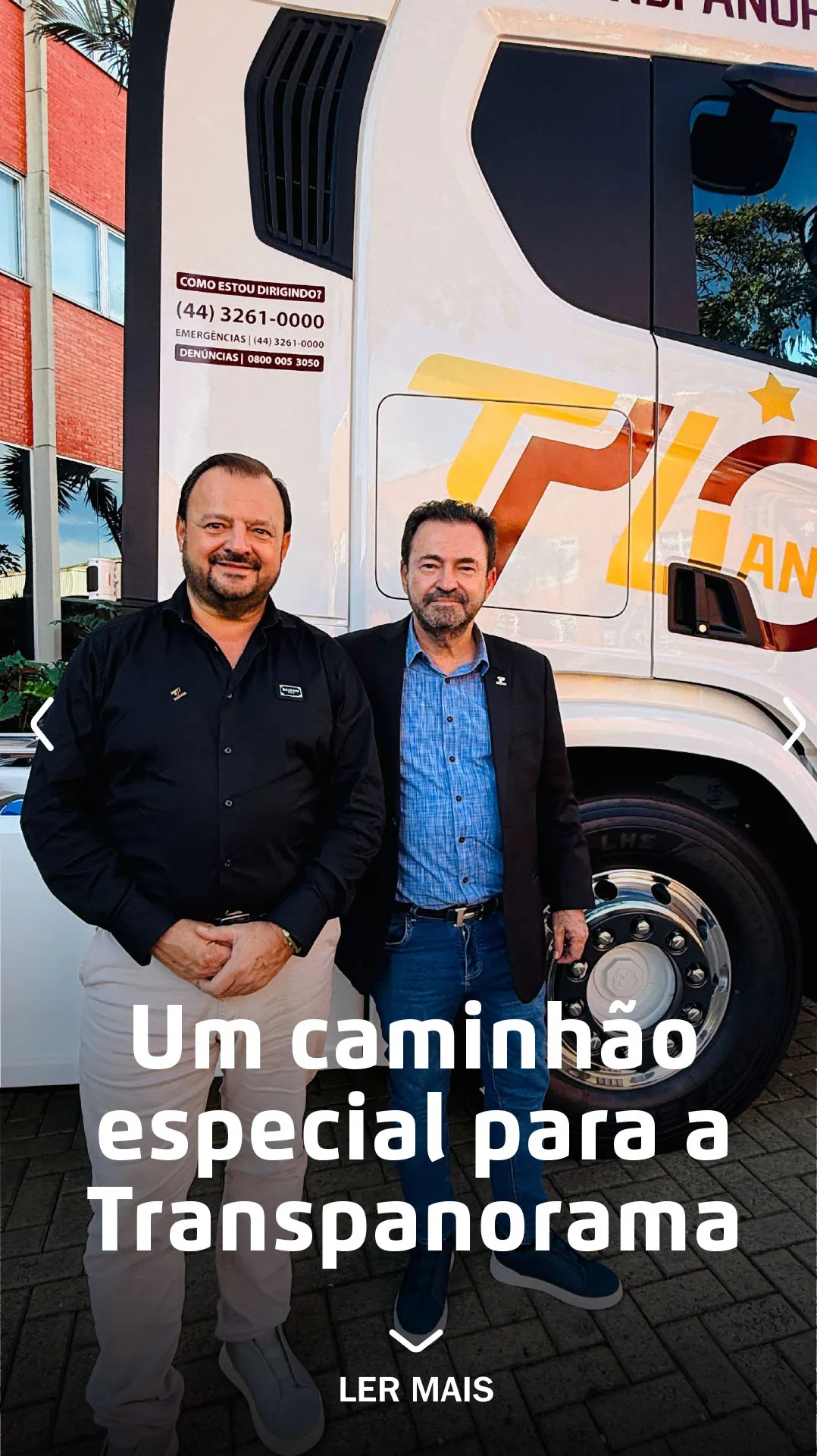 Um caminhão especial para a Transpanorama