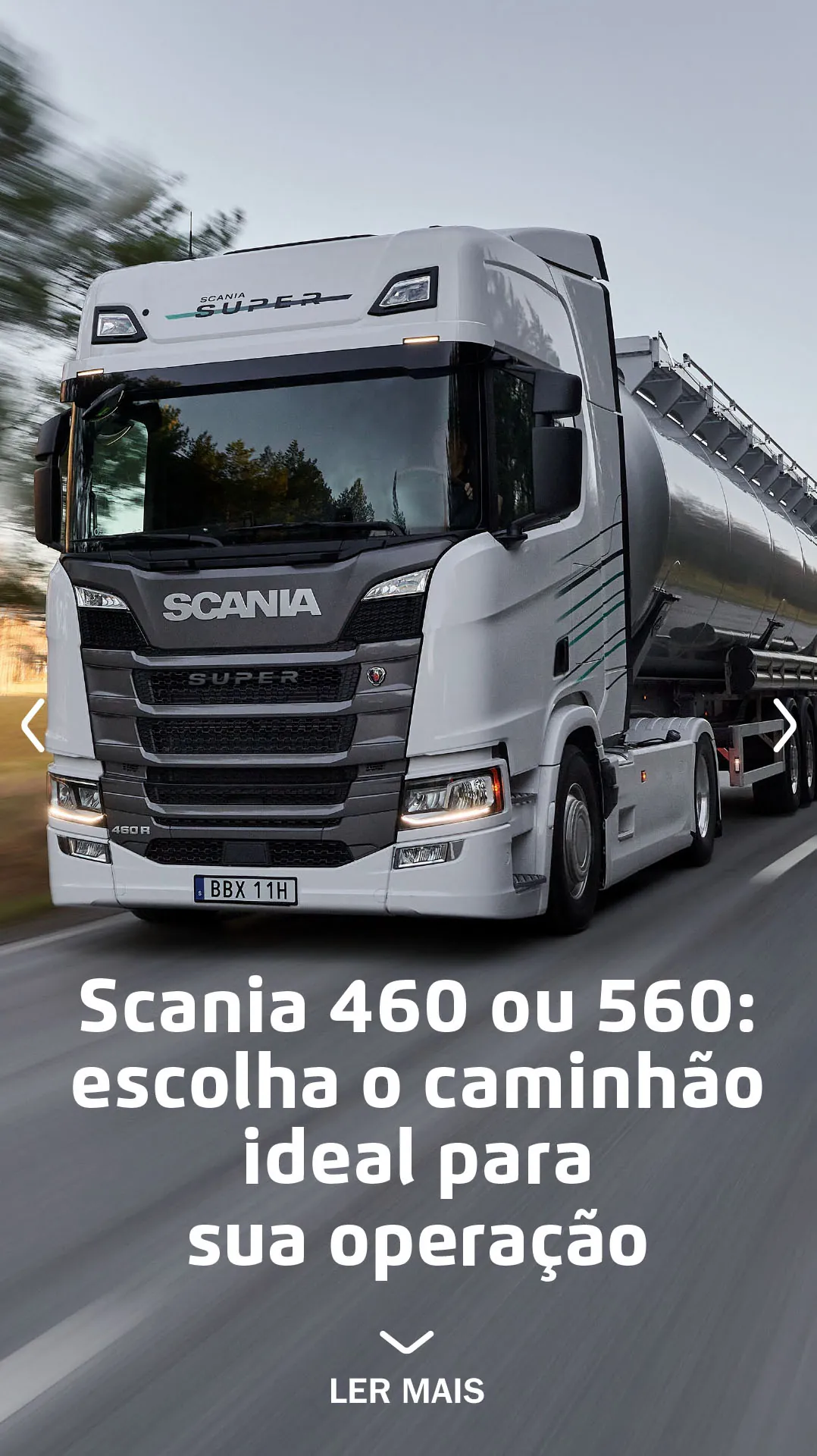 Scania 460 ou 560: escolha o caminhão ideal para sua operação